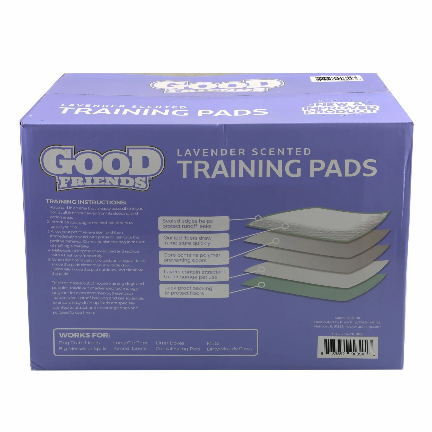 Good Friends Training Pads,Scented, 100 Count Pack - Dog Training & Behavior 4 Good Friends Training Pads,Scented, 100 Count Pack - Dog Training & Behavior - Image 2