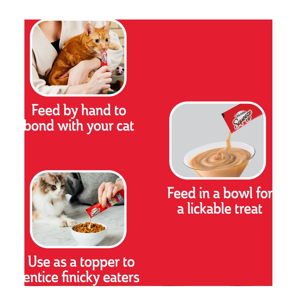 Hartz Delectable Squeeze up Treat, Chicken Flavor - 4 Pack - Cat Treats 5 Hartz Delectable Squeeze up Treat, Chicken Flavor - 4 Pack - Cat Treats - Image 3