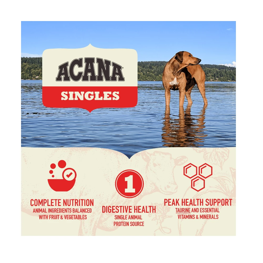 Acana Singles Limited Ingredient Diet Lamb & Apple Recipe Grain-Free Adult Dry Dog Food, 25 lb. Bag 5 Acana Singles Limited Ingredient Diet Lamb & Apple Recipe Grain-Free Adult Dry Dog Food, 25 lb. Bag - Image 3