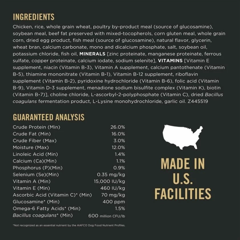 Purina Pro Plan Adult Complete Essentials Shredded Blend Chicken & Rice Dry Dog Food, 35 lb. Bag 5 Purina Pro Plan Adult Complete Essentials Shredded Blend Chicken & Rice Dry Dog Food, 35 lb. Bag - Image 3