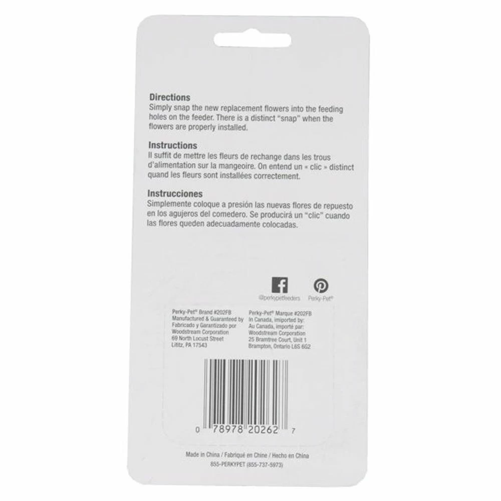 Woodstream Perky-Pet Replacement Flower Feeding Ports with Bee Guards - 202FB - Wild Bird Feeders 4 Woodstream Perky-Pet Replacement Flower Feeding Ports with Bee Guards - 202FB - Wild Bird Feeders - Image 2