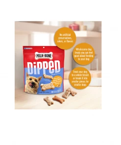 Milk-Bone Dipped Dog Treats, Baked With Real Peanut Butter, 32 oz. Pouch -Pets & Wildlife Sales Store a21644c55e62a57f98986dd2d0ddee7fa11160d9 2022012103 3
