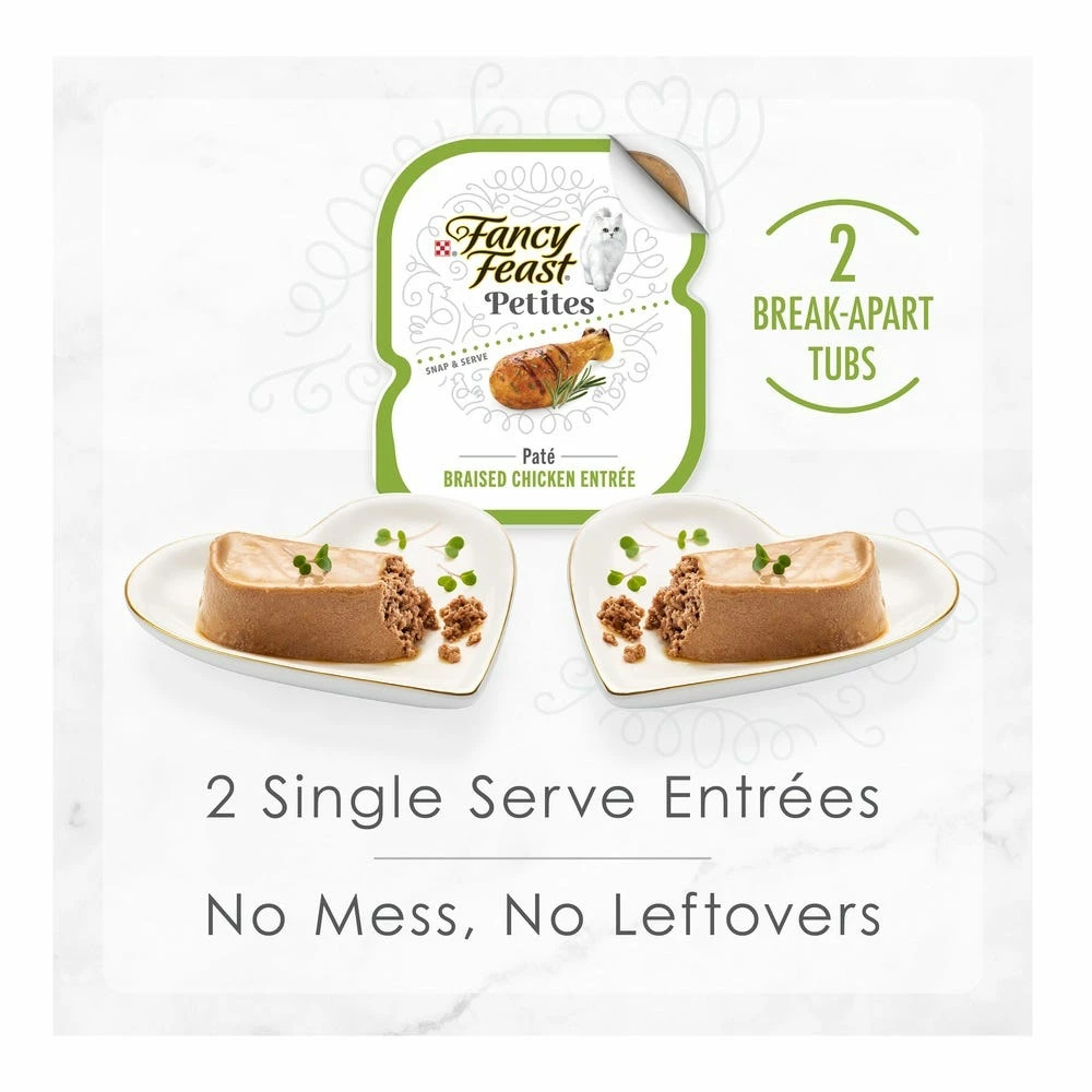 Purina Fancy Feast Gourmet Wet Cat Food Variety Pack, Petites Pate Collection, (24) 2.8 Tubs 9 Purina Fancy Feast Gourmet Wet Cat Food Variety Pack, Petites Pate Collection, (24) 2.8 Tubs - Image 7