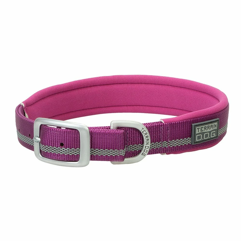 Terrain D.O.G. Reflective Neoprene Lined Dog Collar, 1" x 21", Purple - 07-0861-R11-21 - Dog Collars & Leashes 3 Terrain D.O.G. Reflective Neoprene Lined Dog Collar, 1" x 21", Purple - 07-0861-R11-21 - Dog Collars & Leashes