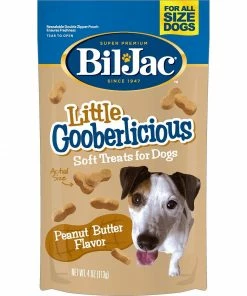 Bil-Jac Little Gooberlcious Peanut Butter Flavor Soft Dog Treats, 4 oz. Pouch - 319015