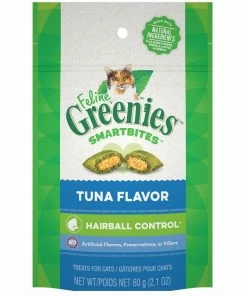 Feline Greenies® Smartbites™ Hairball Control Tuna Flavor Cat Treats, 2.1 oz. Pouch