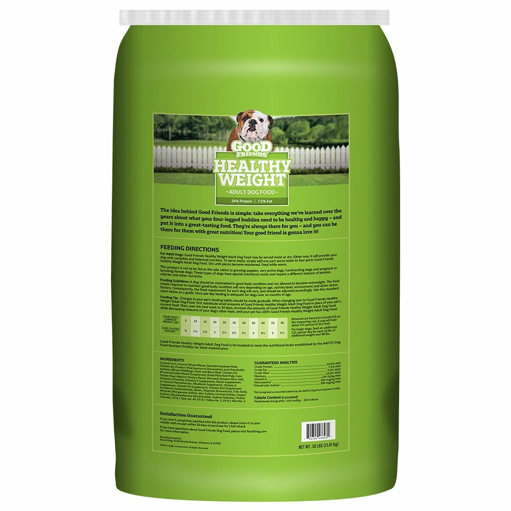 Good Friends Healthy Weight Recipe Dry Dog Food, 30 lb. Bag 4 Good Friends Healthy Weight Recipe Dry Dog Food, 30 lb. Bag - Image 2