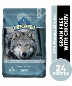Blue Buffalo Wilderness Chicken Recipe Grain-Free Dry Dog Food, 24 lb. Bag