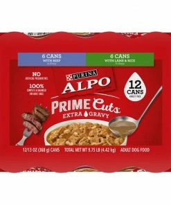 Purina Alpo Prime Cuts Extra Gravy Variety Pack, 12 Pack - Wet Dog Food