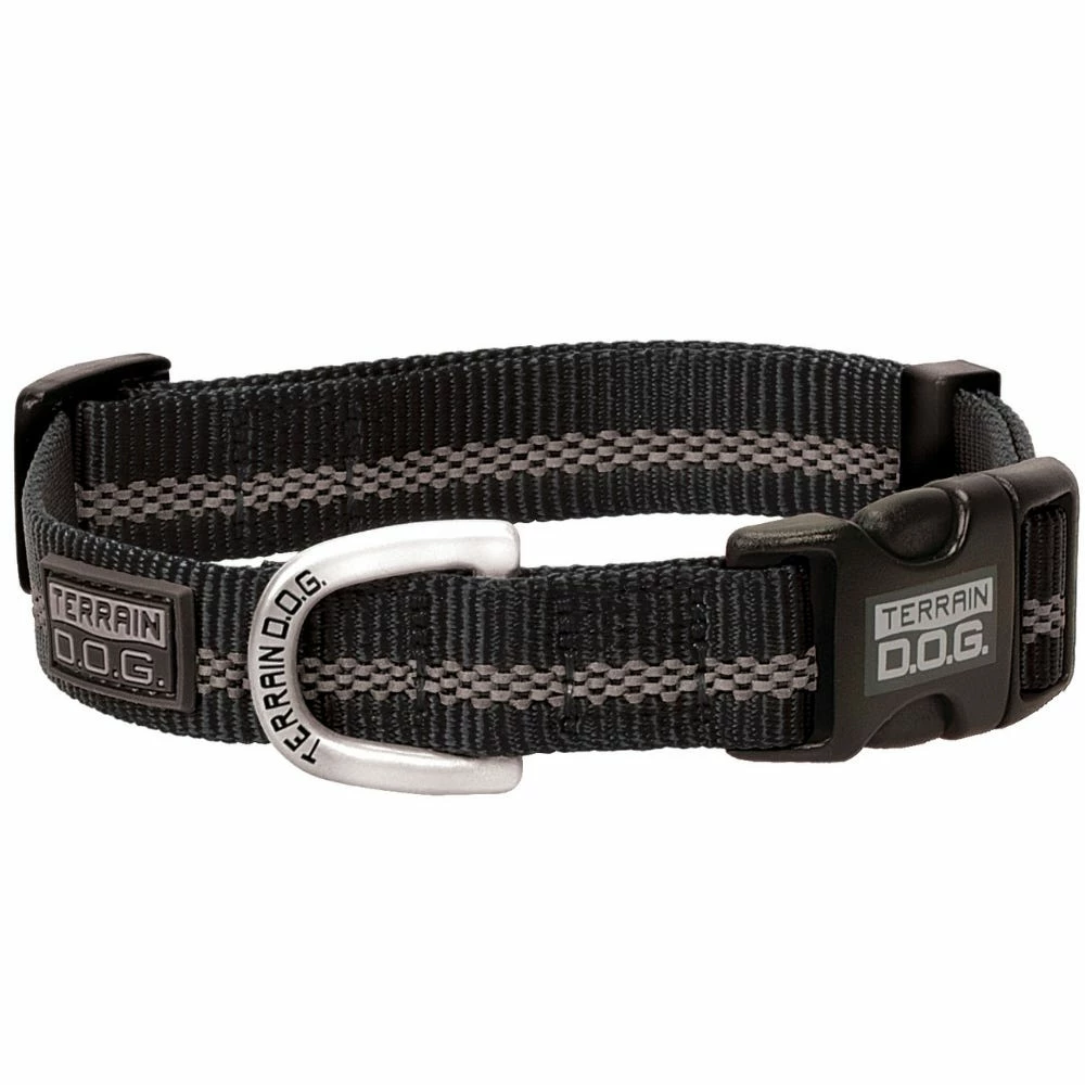 Terrain D.O.G. Reflective Snap -N -Go Adjustable Dog Collar - Small - Black - 07-0855-R1 - Dog Collars & Leashes 3 Terrain D.O.G. Reflective Snap -N -Go Adjustable Dog Collar - Small - Black - 07-0855-R1 - Dog Collars & Leashes