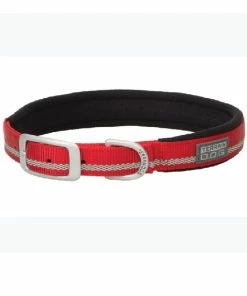 Terrain D.O.G. Reflective Neoprene Lined Collar, Red, 1" x 23" - 07-0861-R5-23 - Dog Collars & Leashes