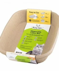 Kitty Sift Disposable Litter Box - Pack of 3, Size Large - KSR-LB-L3 - Litter Boxes & Accessories