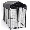 Jewett-Cameron Lucky Dog 6HX4WX8L Black Welded Wire Kennel Kit CL 60548 - Dog Houses & Kennels -Pets & Wildlife Sales Store b8b447069b800f2fda5d0e287d757cc374a69775 60548
