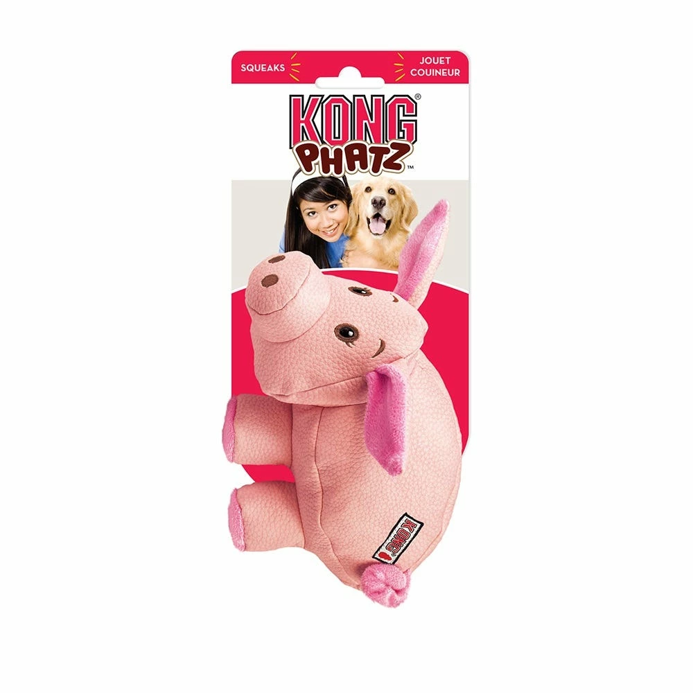 KONG Phatz Pig Small RPA33 - Dog Toys 4 KONG Phatz Pig Small RPA33 - Dog Toys - Image 2