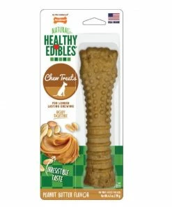 Nylabone Healthy Edibles Peanut Butter Dog Chew Treat, 1 Count - Dog Treats
