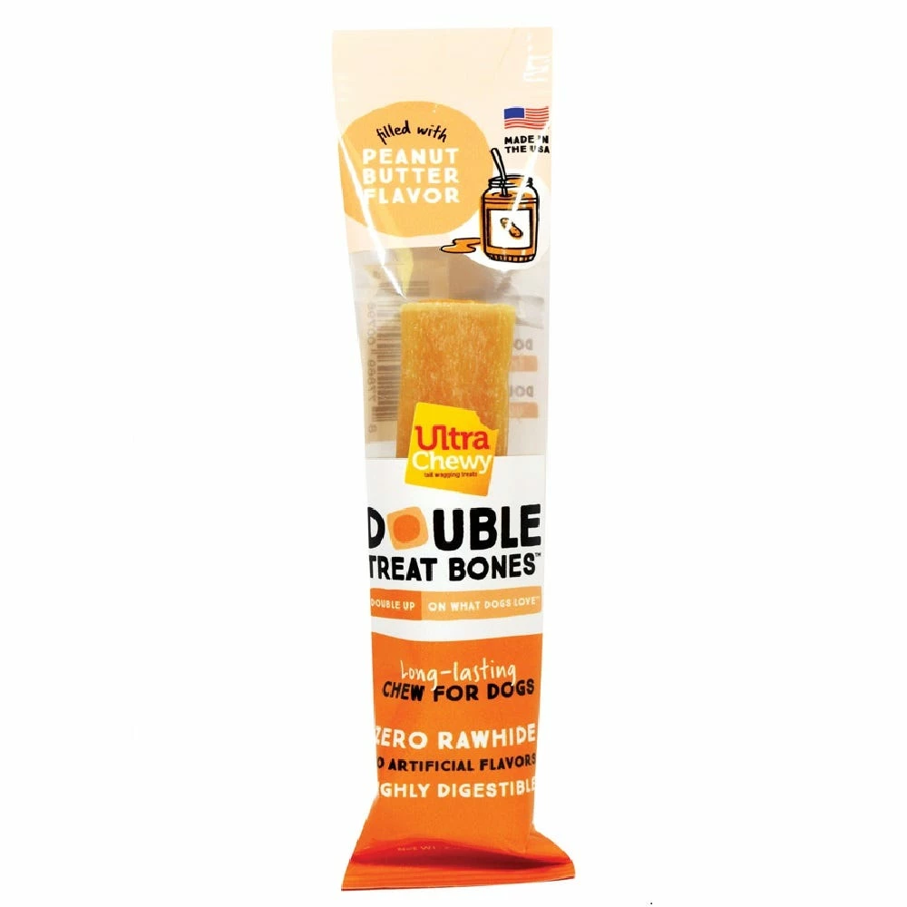 Ultra Chewy Double Treat Bones™ Peanut Butter Flavor Dog Treat, 1 Count - Dog Treats 3 Ultra Chewy Double Treat Bones™ Peanut Butter Flavor Dog Treat, 1 Count - Dog Treats