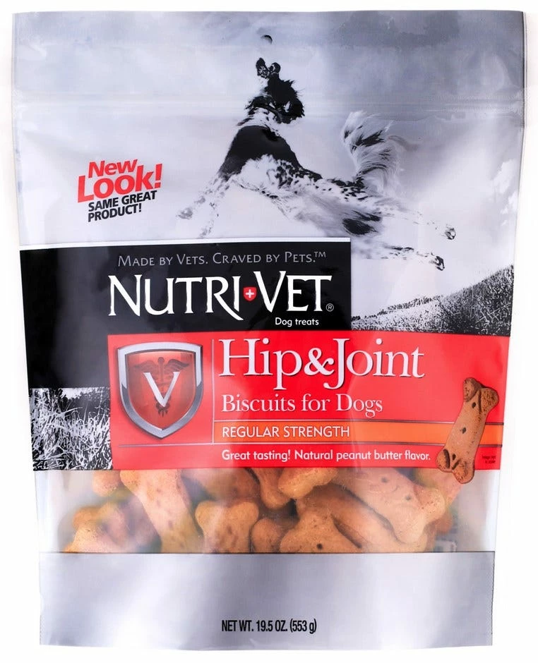 Nutri-Vet Hip & Joint Peanut Butter Flavored Biscuits for Dogs, 19.5 oz. Bag - Dog Treats 3 Nutri-Vet Hip & Joint Peanut Butter Flavored Biscuits for Dogs, 19.5 oz. Bag - Dog Treats