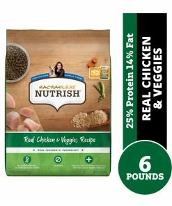 Rachael Ray Nutrish Real Chicken & Veggies Recipe Premium Dry Dog Food, 6 lb. Bag