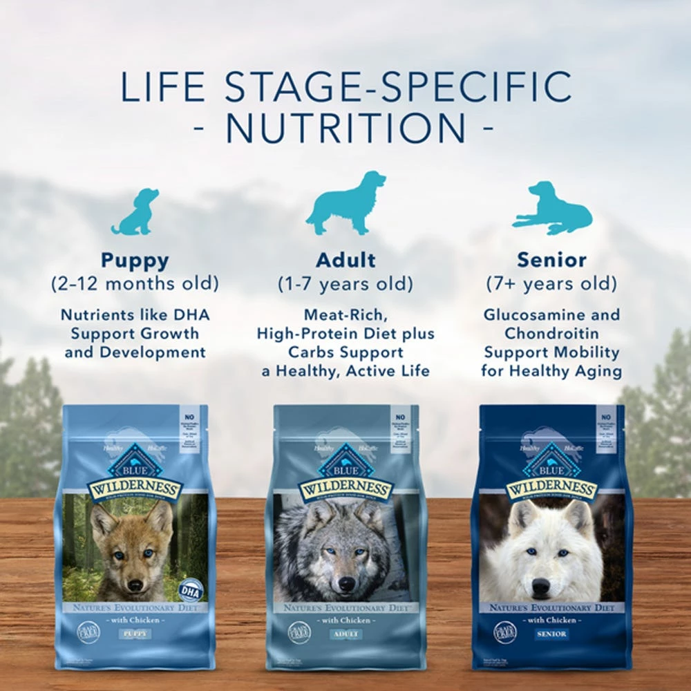 Blue Buffalo Wilderness Salmon Recipe Grain-Free Dry Dog Food, 24 lb. Bag 10 Blue Buffalo Wilderness Salmon Recipe Grain-Free Dry Dog Food, 24 lb. Bag - Image 8