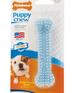 Nylabone Petite Dental Puppy Chew Toy, Blue - NBP901P - Dogs
