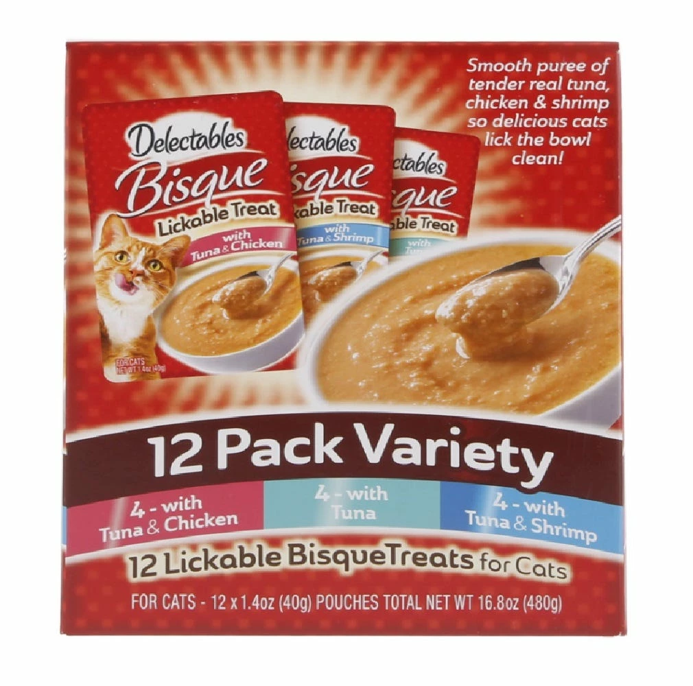 Hartz Delectables™ Lickable Cat Treat - Bisque Variety, 12 Pack - Cat Treats 3 Hartz Delectables™ Lickable Cat Treat - Bisque Variety, 12 Pack - Cat Treats
