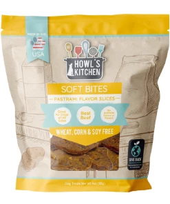 Howl's Kitchen Soft Bites Pastrami Slices, 4 oz. Pouch - Dog Treats