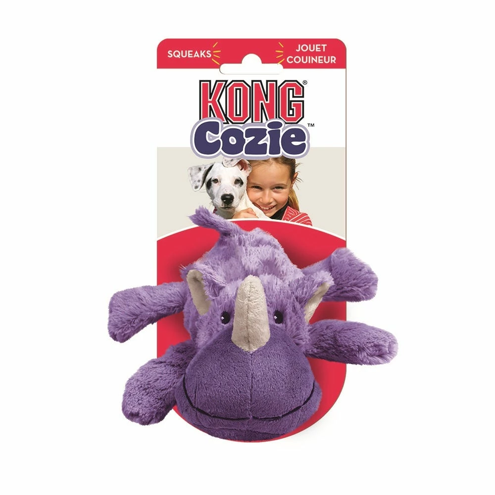 KONG Cozie Rosie Rhino Medium ZY28 - Dog Toys 3 KONG Cozie Rosie Rhino Medium ZY28 - Dog Toys