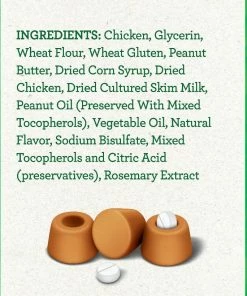 Greenies™ Pill Pockets™ Tablet Size Natural Dog Treats - Real Peanut Butter Flavor, 3.2 oz. Pack (30 Count) -Pets & Wildlife Sales Store cdd62863139ea60afcb1ccc40001ca4311de8ca7 71900323 6