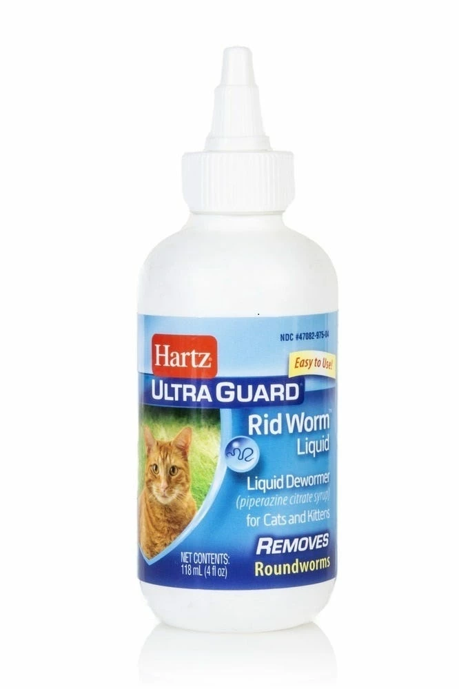 Hartz UltraGuard Rid Worm Liquid 4 Oz (3270014108) - Cat Health & Grooming 4 Hartz UltraGuard Rid Worm Liquid 4 Oz (3270014108) - Cat Health & Grooming - Image 2
