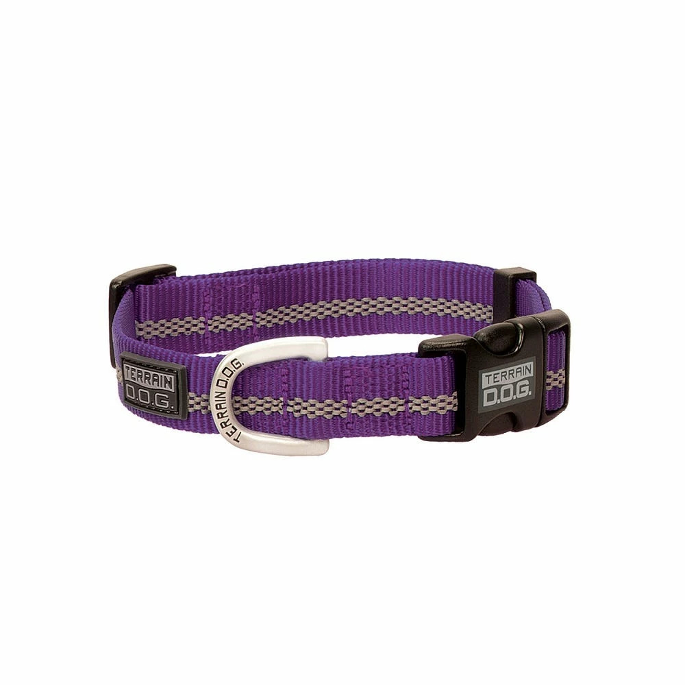 Terrain D.O.G. Reflective Snap-N-Go Adjustable Dog Collar, Small, Purple 07-0855-R11 - Dog Collars & Leashes 3 Terrain D.O.G. Reflective Snap-N-Go Adjustable Dog Collar, Small, Purple 07-0855-R11 - Dog Collars & Leashes