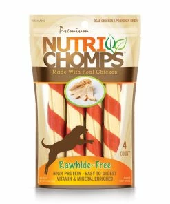 Nutri Chomps 6" Chicken Wrapped Twist, 4 Count Dog Chews - Dog Treats