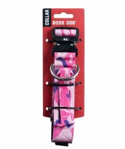Boss Dog Brand Boss Dog® Brand 15" - 18" Adjustable Pink Camo Dog Collar, Size Medium - 60095 - Dog Collars & Leashes