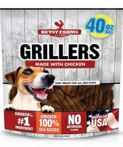 Betsy Farms Grillers made with Chicken, 40 oz. - Dog Treats