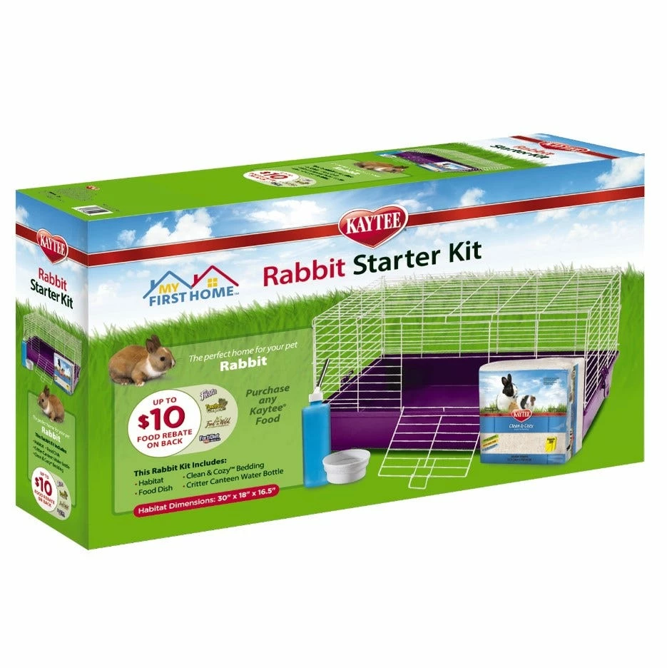 Kaytee My First Home Rabbit or Multiple Guinea Pig Starter Kit XL - 100542613 - Small Animal Hutches 3 Kaytee My First Home Rabbit or Multiple Guinea Pig Starter Kit XL - 100542613 - Small Animal Hutches