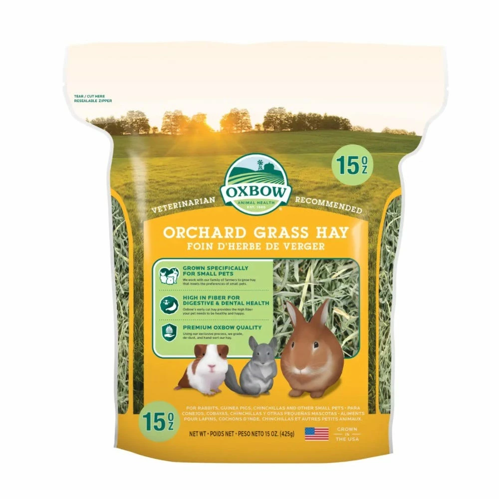 Oxbow Orchard Grass Hay, 15 oz. - Small Animal Feed & Treats 3 Oxbow Orchard Grass Hay, 15 oz. - Small Animal Feed & Treats