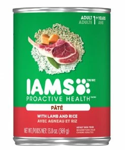 Iams Proactive Health Adult Pate with Lamb and Rice, 13 oz. Can - Wet Dog Food