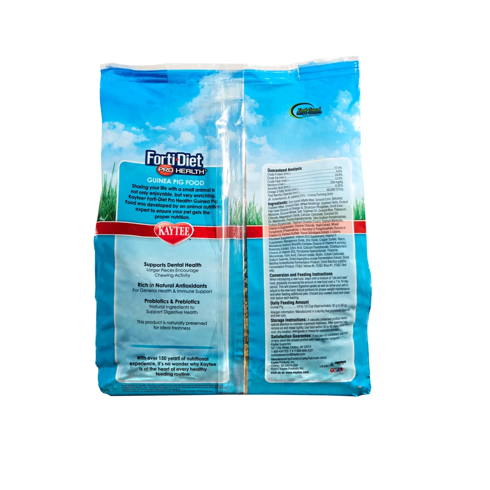 Kaytee Forti-Diet Pro Health Guinea Pig Food, 5 lb. Bag - Small Animal Feed & Treats 4 Kaytee Forti-Diet Pro Health Guinea Pig Food, 5 lb. Bag - Small Animal Feed & Treats - Image 2