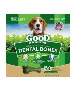 Good Friends Natural Dental Bones - Tiny/Small Size, 54 Count - Dog Food -Pets & Wildlife Sales Store dc4c4b588a56910d4fa5f686c091cf051bf4f094 00818145018589 FRNT psd scaled