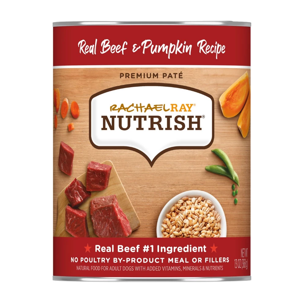 Rachael Ray Nutrish Real Beef & Pumpkin Recipe, Wet Dog Food,13 oz. Can 3 Rachael Ray Nutrish Real Beef & Pumpkin Recipe, Wet Dog Food,13 oz. Can