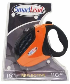 Smart Lead Retractable Lead - Orange - RL05OR - Dog Collars & Leashes
