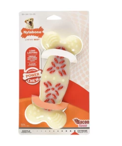Nylabone DuraChew Action Ridges Bacon Flavor Bone, Souper - NCF405P - Dogs