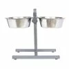 Iconic Pet Adjustable Stainless Steel Pet Double Diner - 9204 - Cats -Pets & Wildlife Sales Store e6b362bd4adae9f5d320f7d3c413235732aed38b 92043