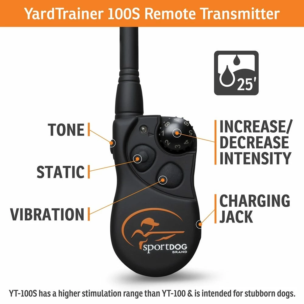 PetSafe SportDOG Brand® YardTrainer 100S Remote Trainer - For Stubborn Dogs - Dog Training & Behavior 5 PetSafe SportDOG Brand® YardTrainer 100S Remote Trainer - For Stubborn Dogs - Dog Training & Behavior - Image 3
