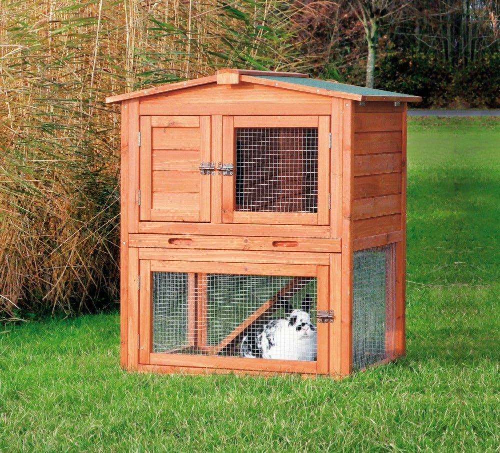 Trixie Pet Rabbit Hutch with Peaked Roof - Small - 62338 - Rabbit Starter Kits 4 Trixie Pet Rabbit Hutch with Peaked Roof - Small - 62338 - Rabbit Starter Kits - Image 2