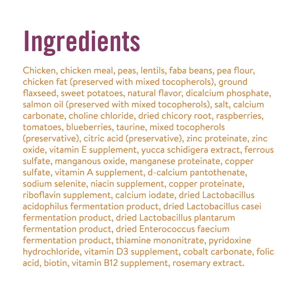 Chicken Soup for the Soul Grain Free - Chicken, Pea & Sweet Potato Recipe Dry Dog Food, 25 lb. Bag 5 Chicken Soup for the Soul Grain Free - Chicken, Pea & Sweet Potato Recipe Dry Dog Food, 25 lb. Bag - Image 3