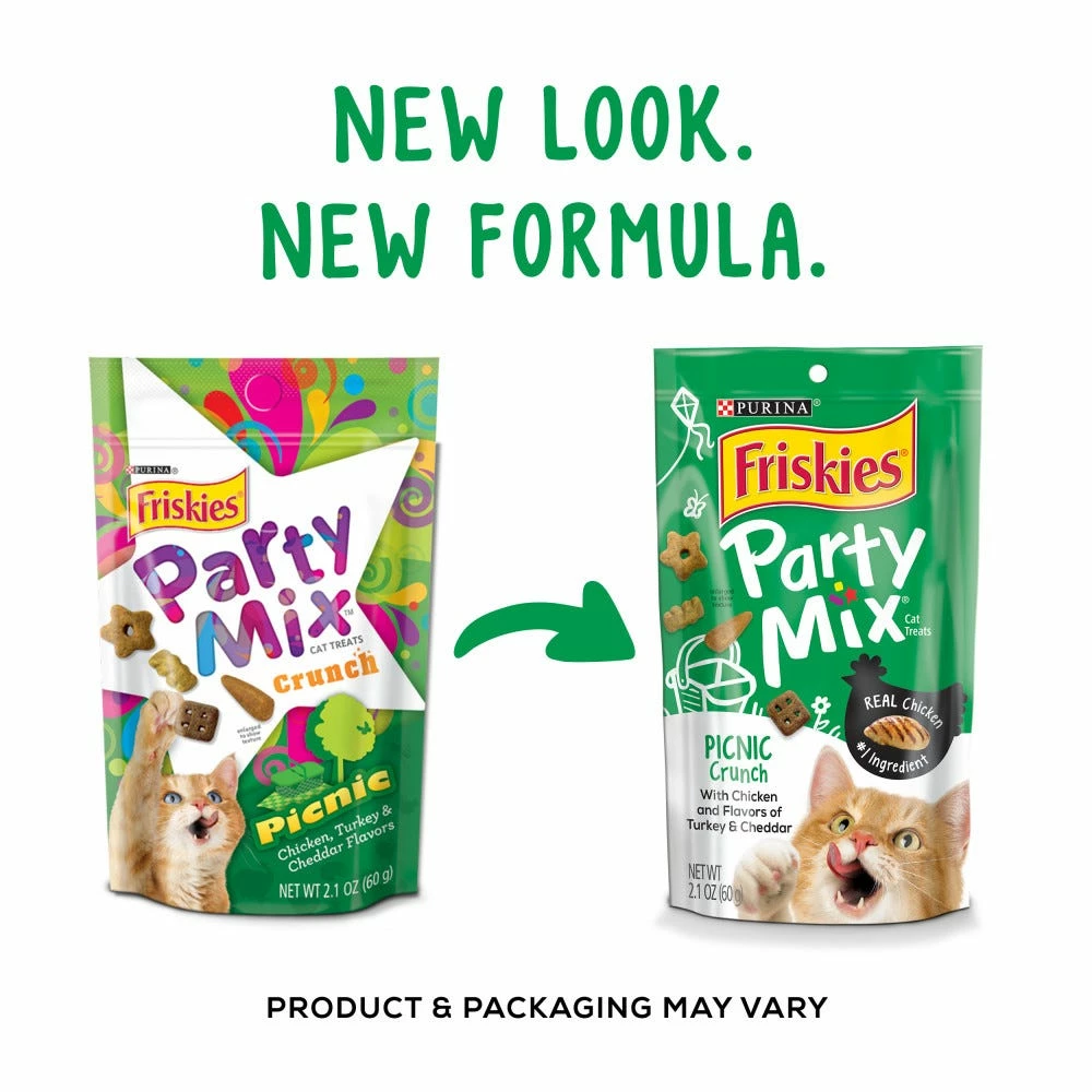 Purina Friskies Party Mix Picnic Crunch Adult Cat Treats - 2.1 oz. Pouch - Cat Litter 5 Purina Friskies Party Mix Picnic Crunch Adult Cat Treats - 2.1 oz. Pouch - Cat Litter - Image 3