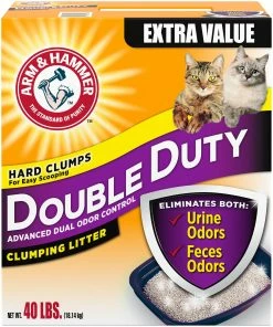 Arm & Hammer Double Duty Clumping Litter 40 lbs (2408) - Cat Litter