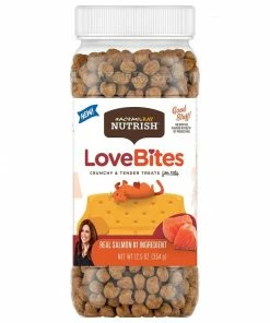 Rachael Ray Nutrish Love Bites Cat Treats Salmon, 12.5 oz. Canister - Cat Food