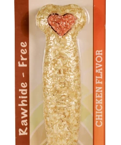 Premium Pork Chomps Crunchy Bone Dog Treat, Chicken Flavor, 8 Inch - Dogs