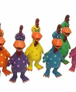 Assorted Multipet Globkens Latex Chicken 11.5" Dog Toy (61008) - Dog Toys